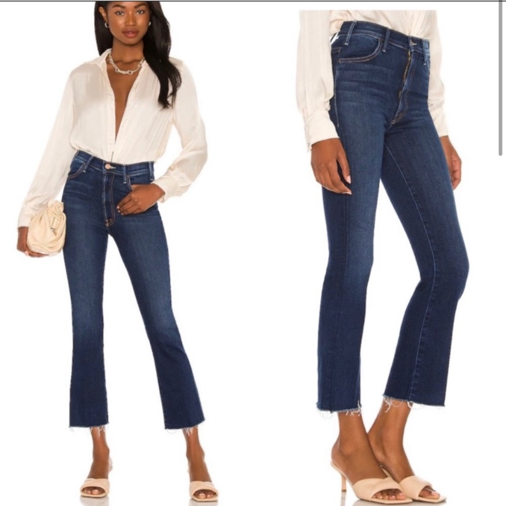 MOTHER | The Hustler Ankle Fray Jeans in Home Movie